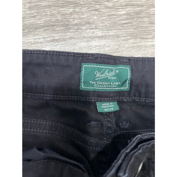 Woolrich Black Pants Straight Leg Work Utility Classic Retro Size 32/29 - Picture 2 of 7